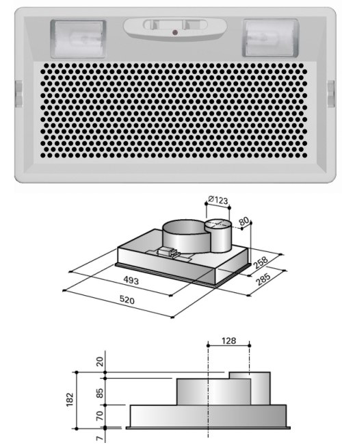 Odsavač par Best P520MT metalický