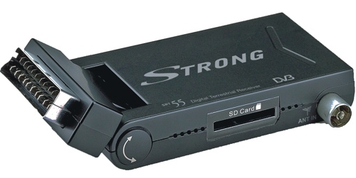 Přijímač DVBT Strong SRT 55, scart