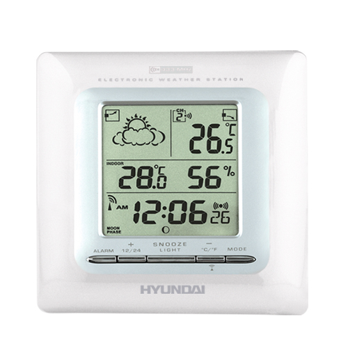 Meteostanice Hyundai WSC 1909, bílá